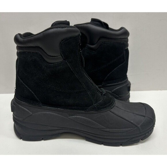 Totes Glacier-Zip men size 11 M black suede man made material upper - Picture 4 of 12